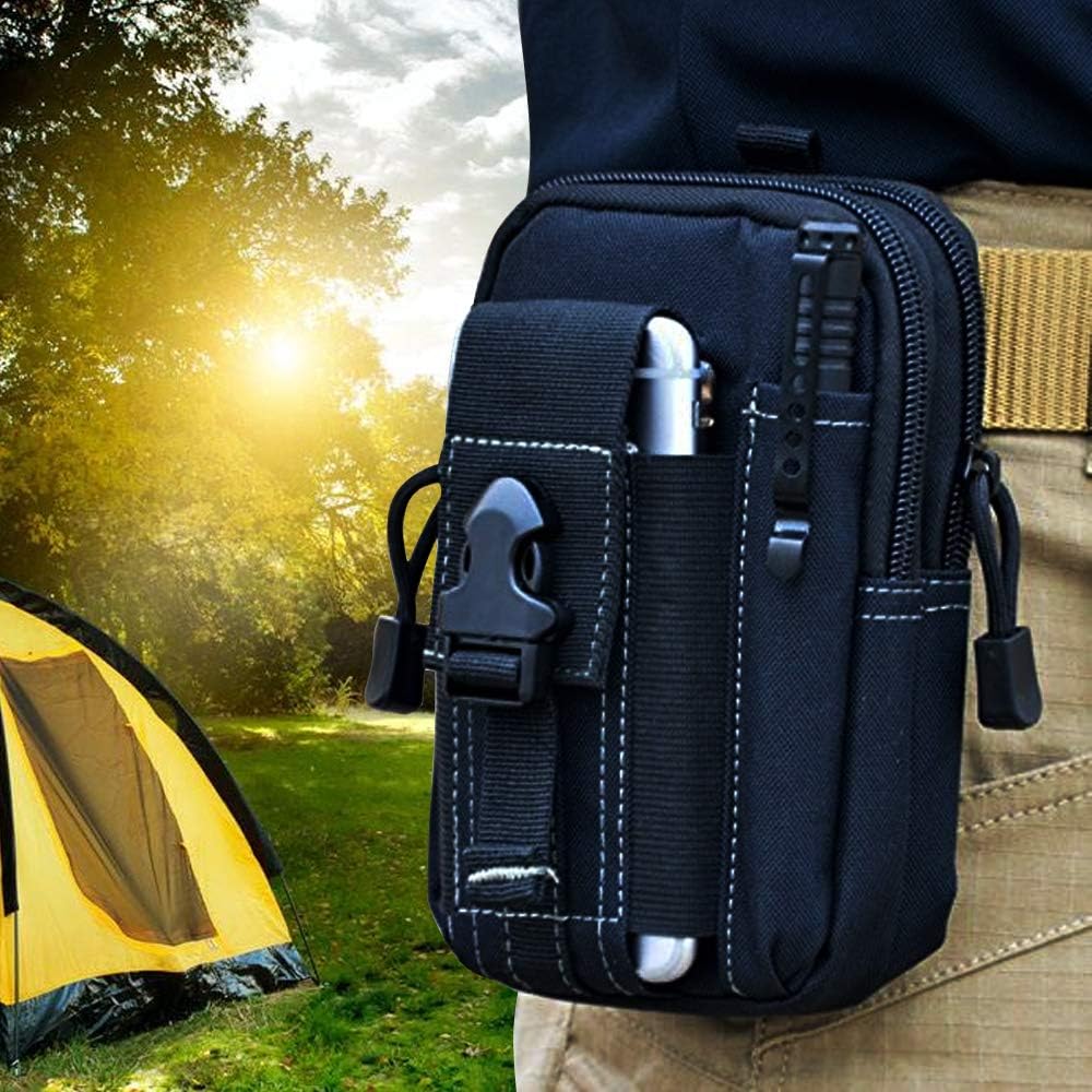 Phone Holder - กระเป๋าคาดเอวแบบยุทธวิธี Molle กระเป๋าคาดเอวทหาร EDC อุปกรณ์จัดเก็บเครื่องมือ ซองใส่โทรศัพท์