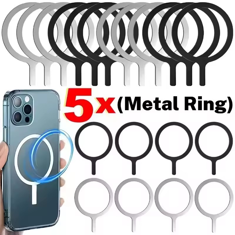 Wireless Charger - แผ่นโลหะแม่เหล็กสแตนเลสอเนกประสงค์สำหรับที่ชาร์จไร้สาย Magsafe แผ่นเหล็กติดแม่เหล็กสำหรับที่วางโทรศัพท์ในรถยนต์
