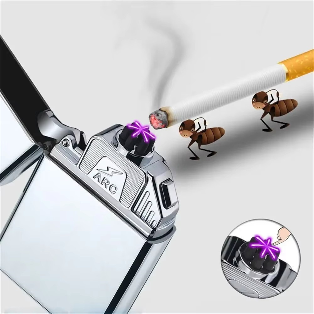 Electronics Gadgets For Gift - ใหม่ Six Arcs ไฟแช็ก Windproof USB