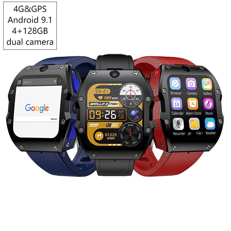 Smart Watch - สมาร์ทวอทช์ 4G ระบบแอนดรอยด์ 4+128GB พร้อม GPS