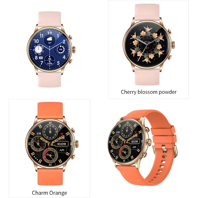 Smart Watch - นาฬิกาข้อมืออัจฉริยะสำหรับผู้หญิง H26 แฟชั่นดิจิตอลหน้าจอสัมผัสระบบแอนดรอยด์ สำหรับเล่นกีฬา กันน้ำ IP67
