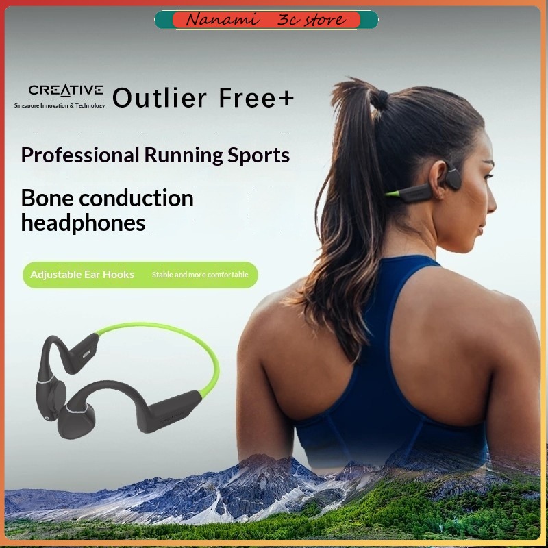 Headphones Wireless - หูฟังบลูทูธแบบไร้สายชนิดเกี่ยวหู รุ่น Creative Outlier Free Waterproof