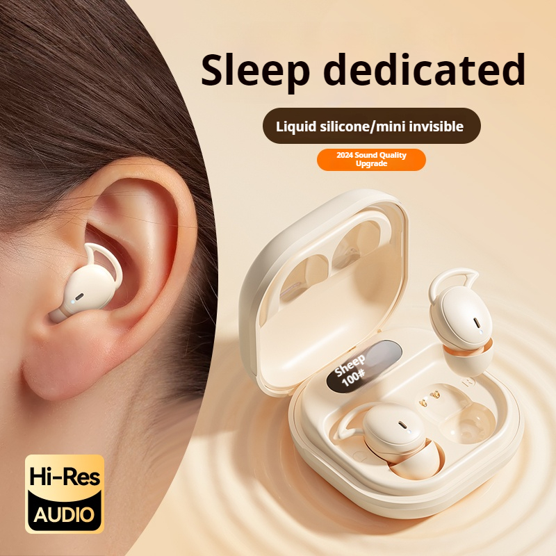 Headphones Wireless - M72 มินิหูฟังไร้สายแบบพกพาบลูทูธหูฟังชนิดใส่ในหูลดเสียงรบกวนหูฟังสำหรับนอนหลับที่มองไม่เห็นชุดหูฟังเพลงสเตอริโอไฮไฟสเตอริโอ