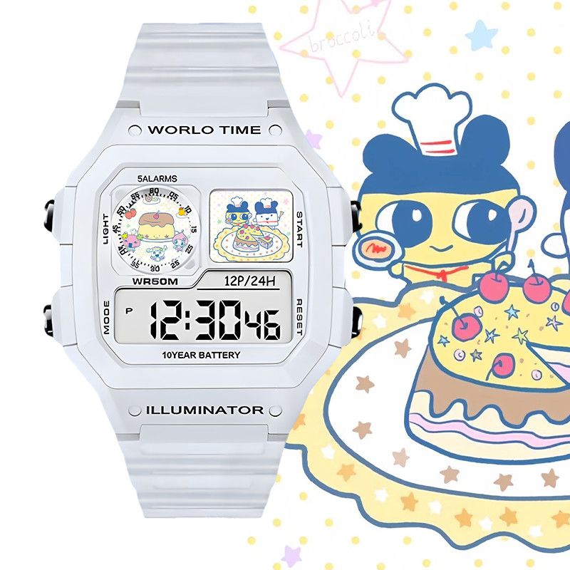 Smart Watch - นาฬิกาอิเล็กทรอนิกส์อัจฉริยะทามาก็อตจิ บิ๊ก มอธ จิมามินาฬิกาอิเล็กทรอนิกส์สำหรับนักเรียน ของขวัญคริสต์มาสและวันเกิด