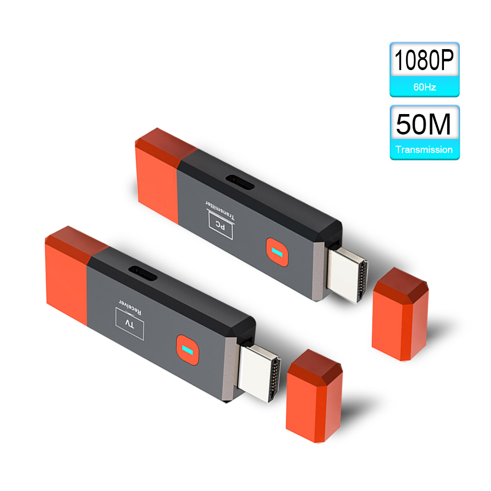 Hdmi Adapter - 50M HDMI Wireless Extender ตัวรับสัญญาณวิดีโอ HDMI