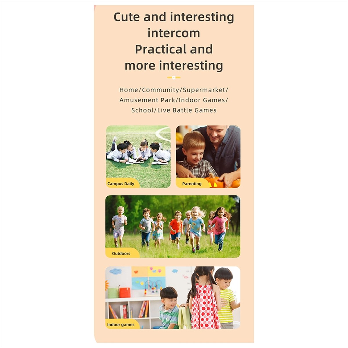Electronics Gadgets For Gift - A77K เครื่องส่งรับวิทยุสำหรับเด็ก GT-168 2PCS ของเล่นอิเล็กทรอนิกส์เด็กแกดเจ็ต 3