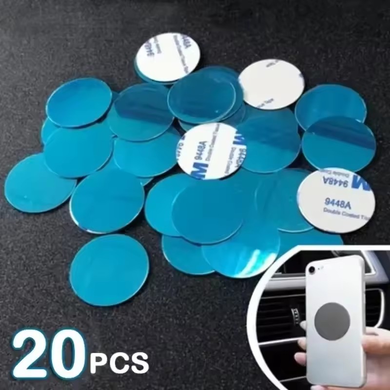 Phone Holder - 1/50 ชิ้น สติกเกอร์แผ่นโลหะบางพิเศษ สำหรับที่ยึดโทรศัพท์ในรถยนต์แบบแม่เหล็ก สติกเกอร์แผ่นเหล็กอเนกประสงค์ แผ่นแม่เหล็กสำหรับยึดโทรศัพท์
