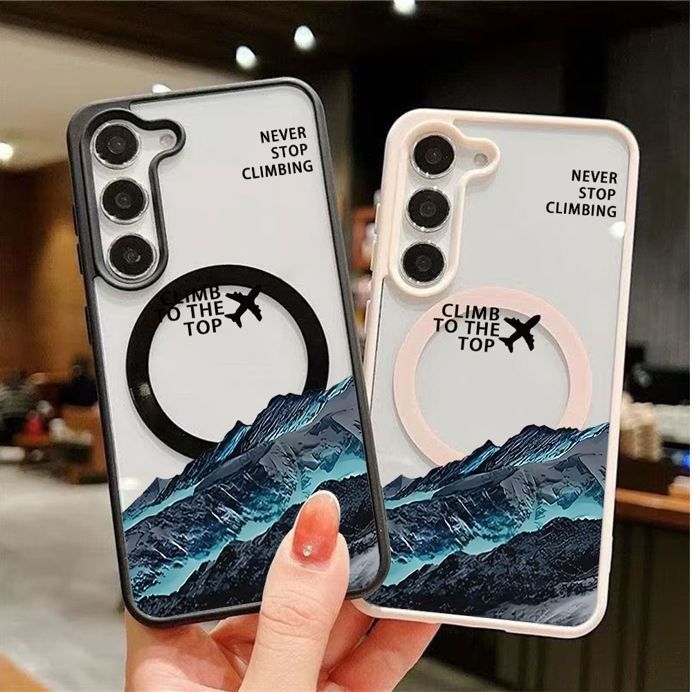 Wireless Charger - คำคมสร้างแรงบันดาลใจแม่เหล็กไร้สายชาร์จเคสโทรศัพท์สำหรับซัมซุงกาแล็คซี่ S26 S25 S24 S23 S22