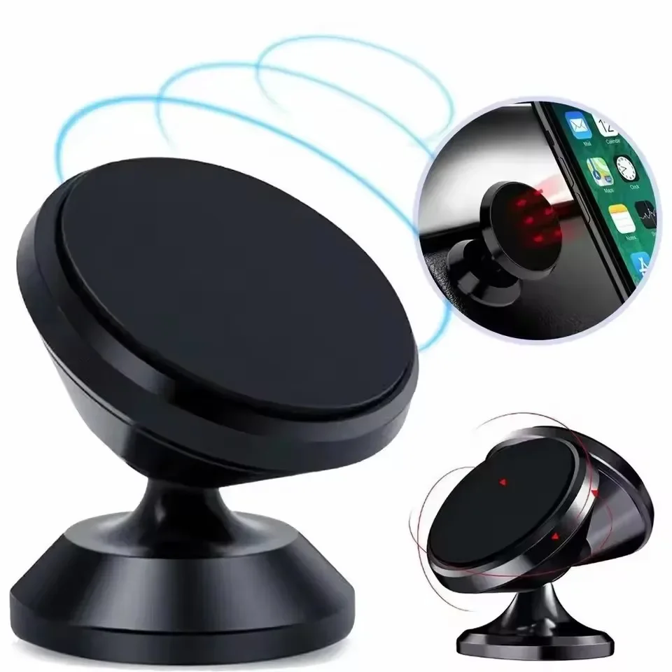Usb Charger - ที่ยึดโทรศัพท์ในรถยนต์แบบแม่เหล็ก ขาตั้งโทรศัพท์มือถือ รองรับ GPS สำหรับ iPhone