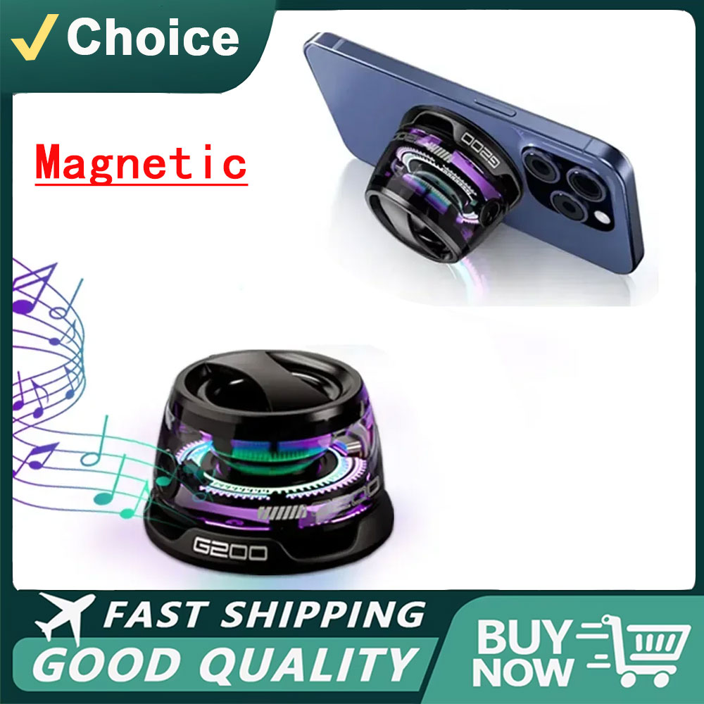 Bluetooth Speaker - ลำโพงบลูทูธพกพา G200 ไฟ RGB ลำโพงแม่เหล็ก BT5.3
