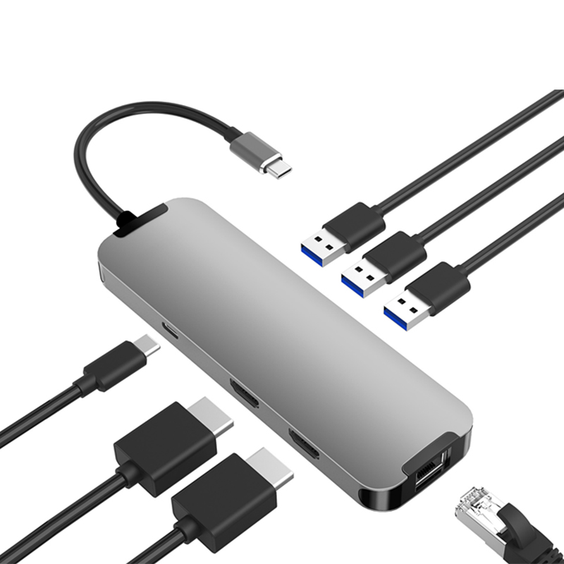 Usb Hub - อะแดปเตอร์ฮับแบบมัลติฟังก์ชัน รองรับการใช้งานกับอุปกรณ์ต่างๆ ฮับ USB Type C