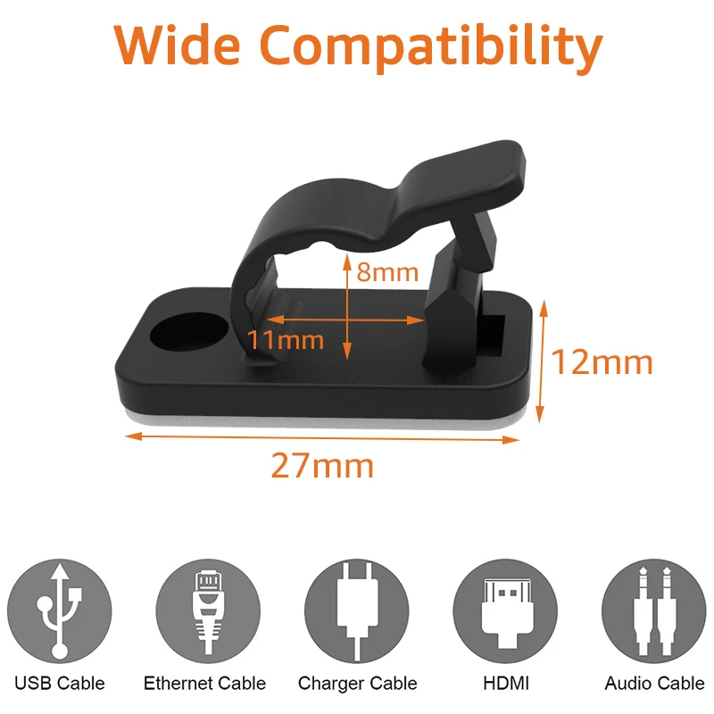 10/50 ชิ้น คลิปจัดระเบียบสายเค - Usb Charger บทวิจารณ์และราคา