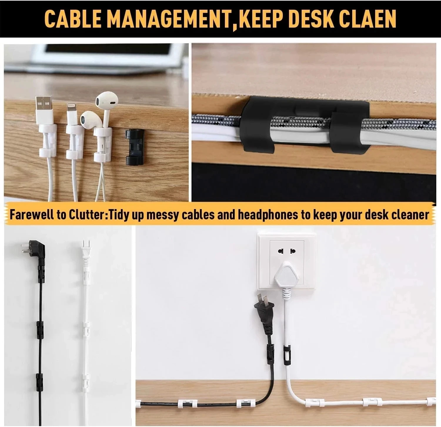 คลิปจัดระเบียบสายเคเบิลขนาดเล็ - Cable Organizer บทวิจารณ์และราคา