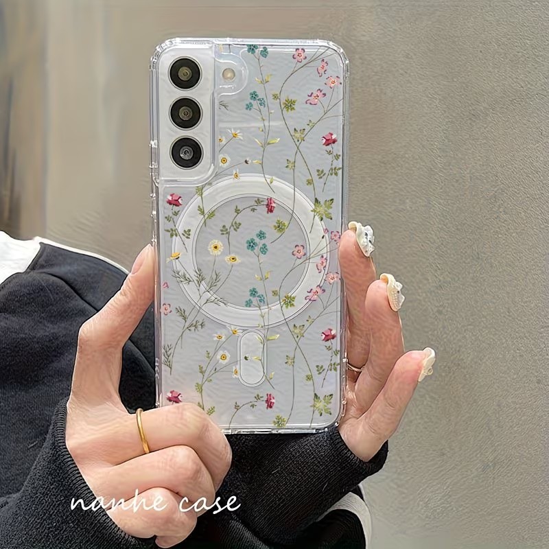 เคสโทรศัพท์ลายดอกไม้แบบแม่เหล็ - Wireless Charger บทวิจารณ์และราคา