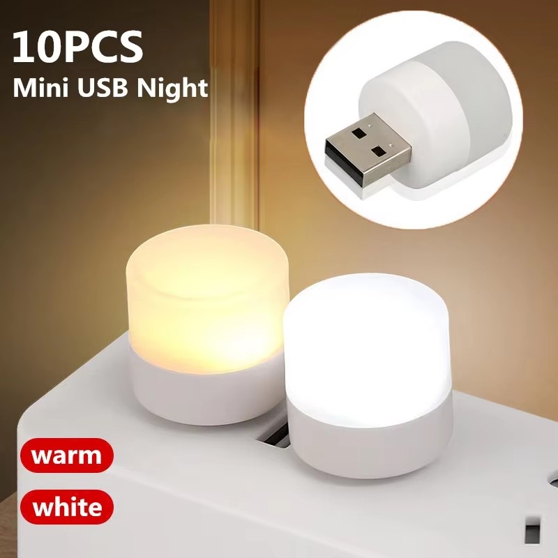 1/10 ชิ้น ไฟกลางคืน USB ขนาดเล - Usb Hub บทวิจารณ์และราคา