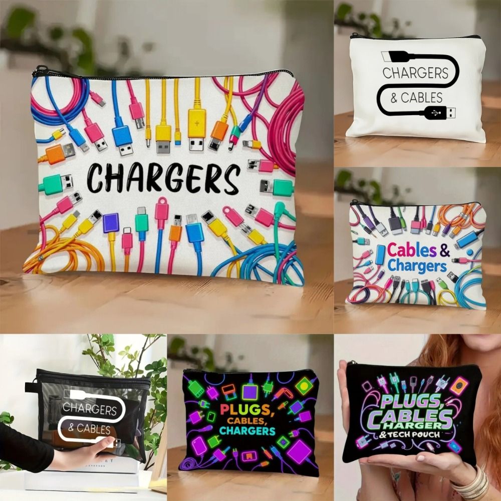 กระเป๋าเก็บสายชาร์จผ้าแคนวาสให - Cable Organizer บทวิจารณ์และราคา