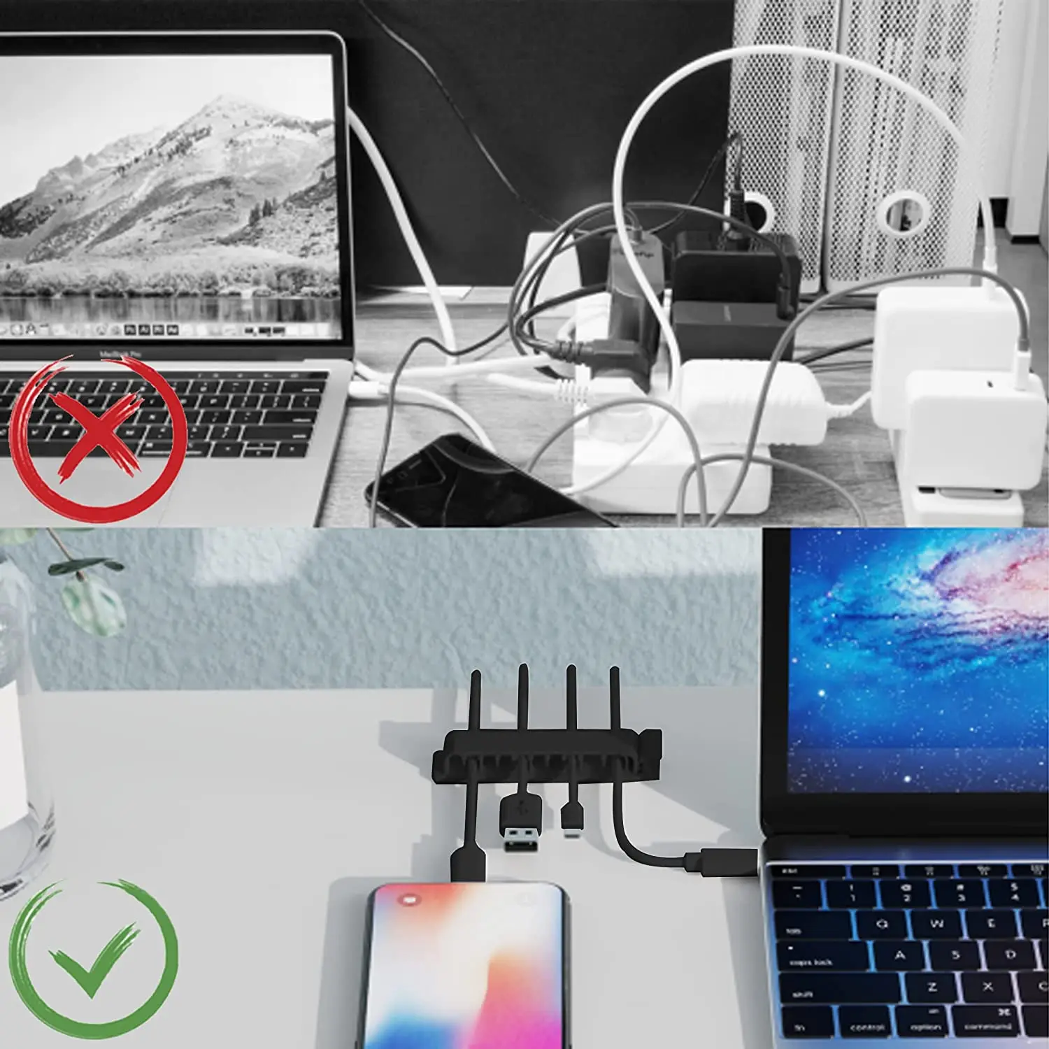 ที่จัดระเบียบสายเคเบิล ที่เก็บ - Cable Organizer บทวิจารณ์และราคา